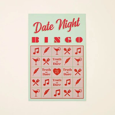 Date Night Activity Scratch Off Card