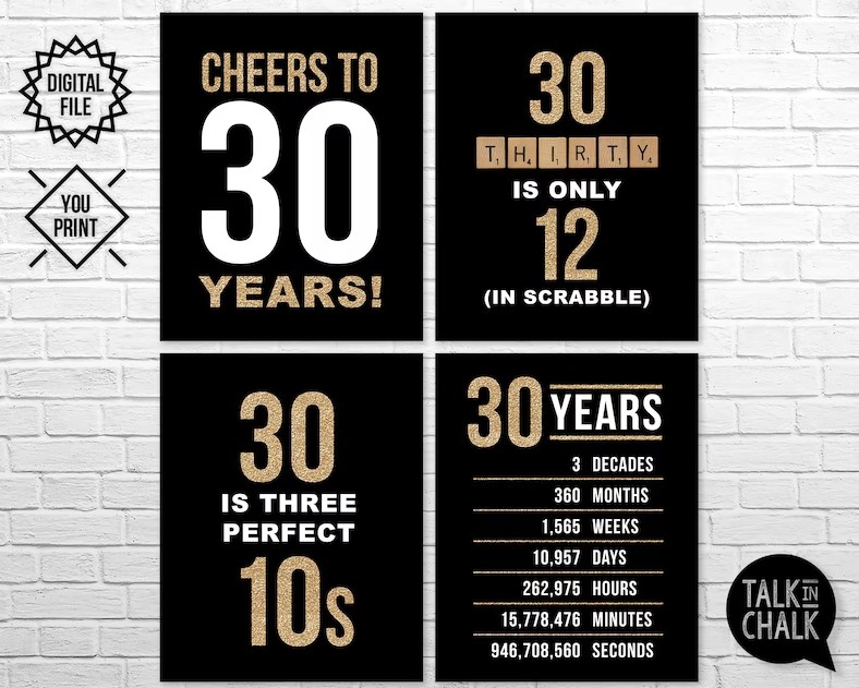 50 Best 30th Birthday Decorations for a Remarkable Birthday Bash – Loveable