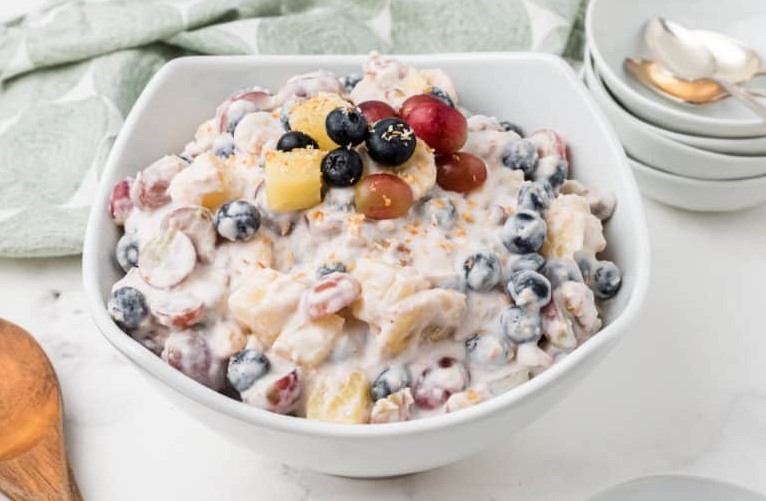 Fruit Salad with Coconut Cream