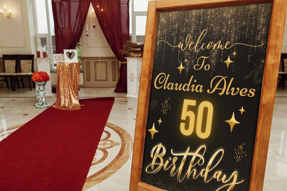 Birthday party welcome sign
