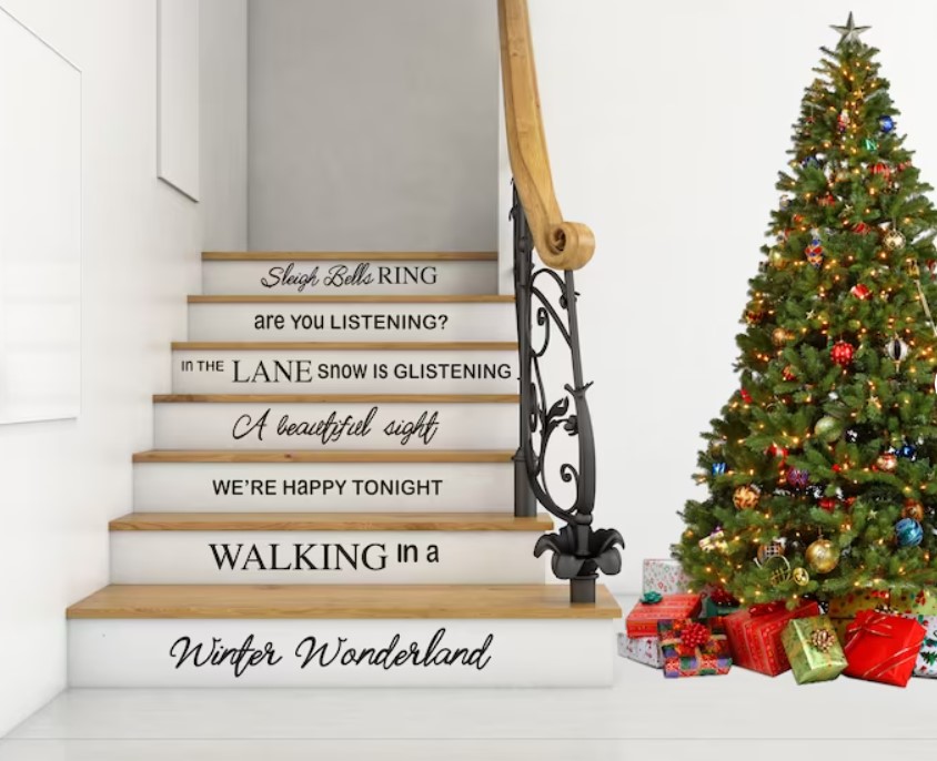 Winter Wonderland Staircase Decal Stickers