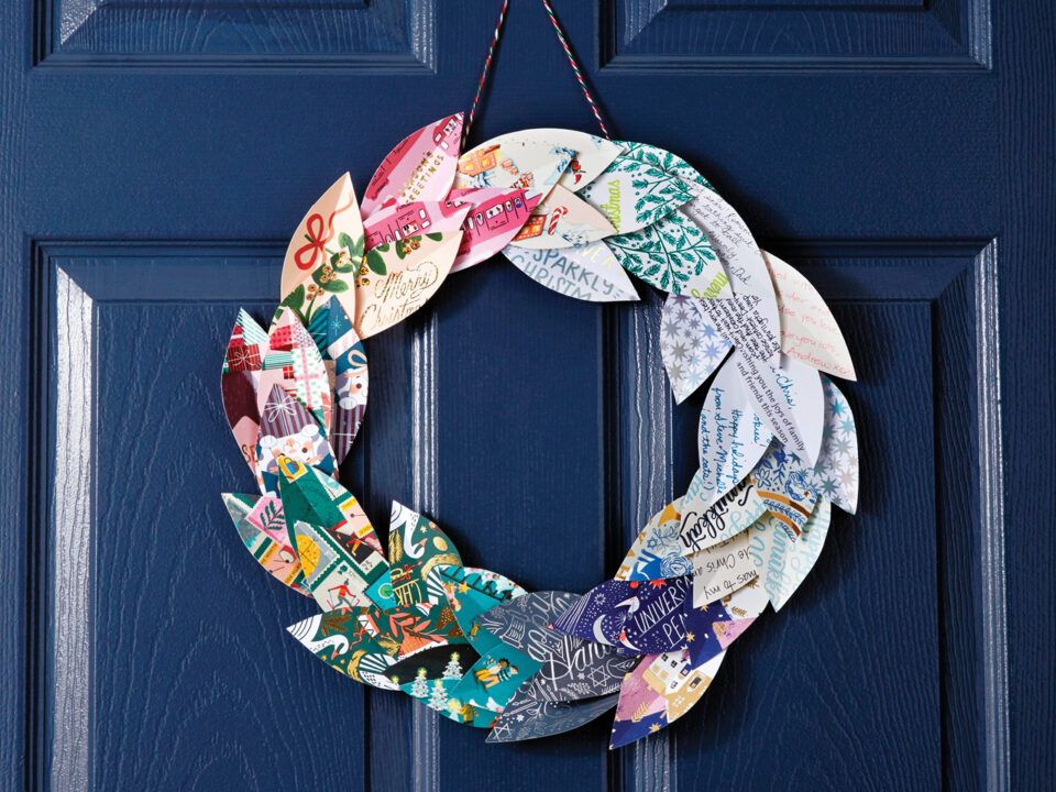 Paper Wreath Card