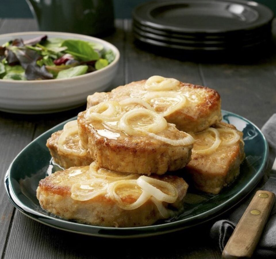 Pineapple-Onion Pork Chops