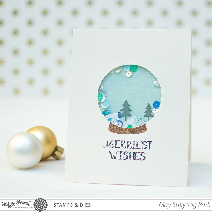 Confetti Snow Globe Card