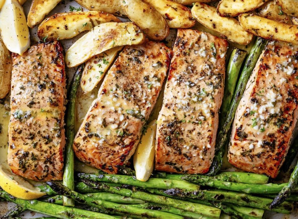 Garlic Butter Baked Salmon