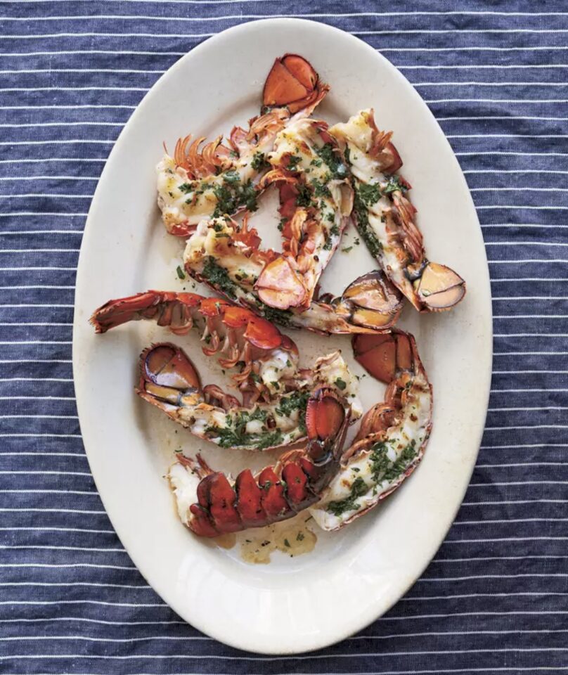 Lobster Tails With Cilantro Butter