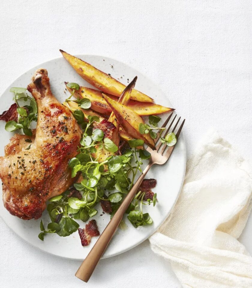 Sheet Pan Chicken and Sweet Potatoes