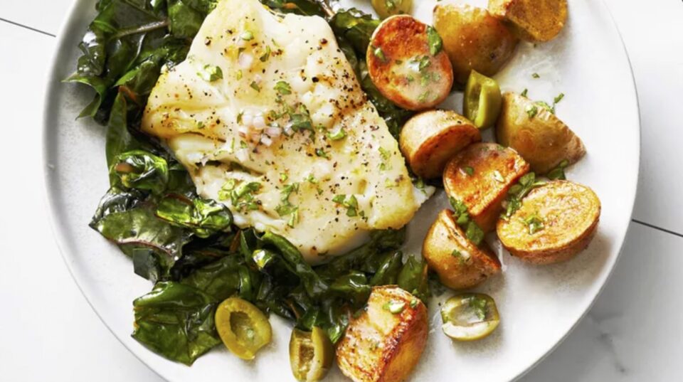 Sheet Pan Cod and Potatoes