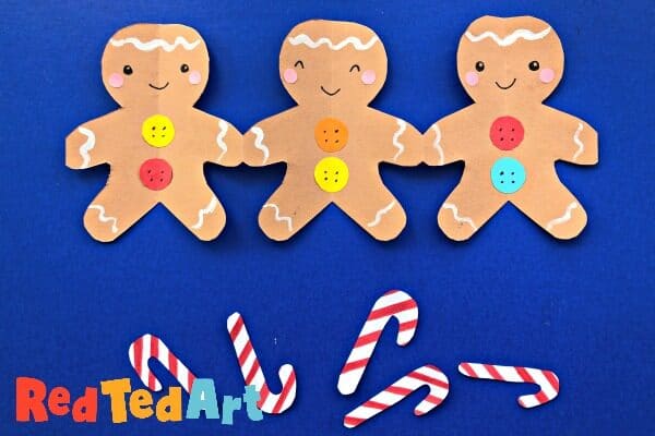 Pop-Up Gingerbread Man Christmas Card