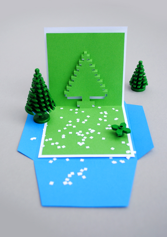 Pixel Pop-Up Card