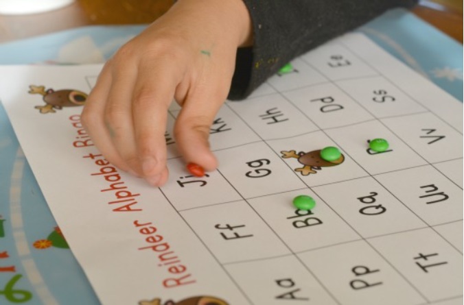 Reindeer Alphabet Bingo