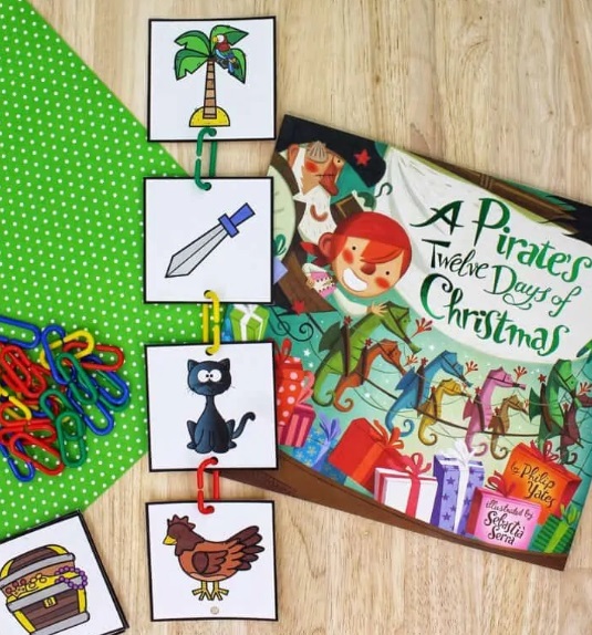 Pirate’s Twelve Days Of Christmas Sequencing Activity