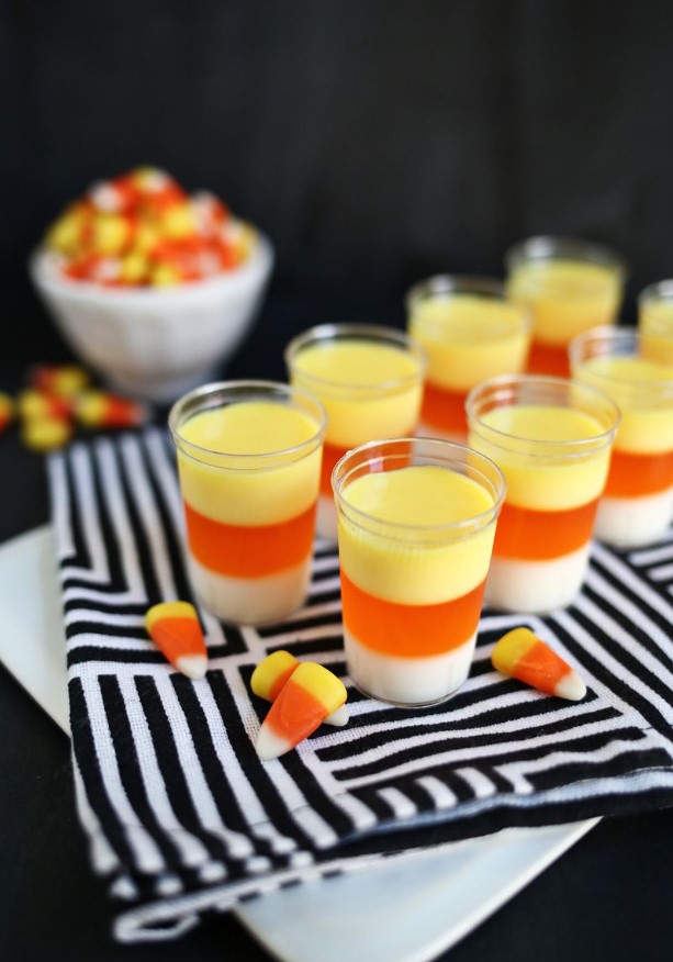 Candy Corn Jello Shots