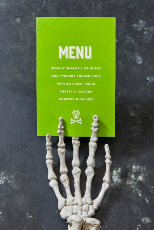 Spooky Dinner Menu