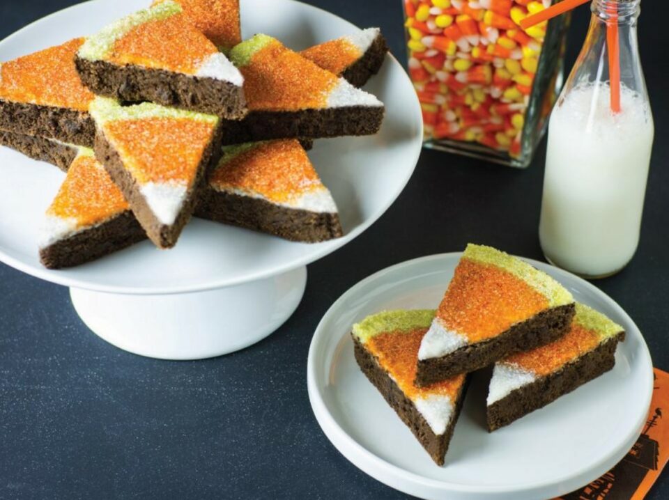 Candy Corn Brownies