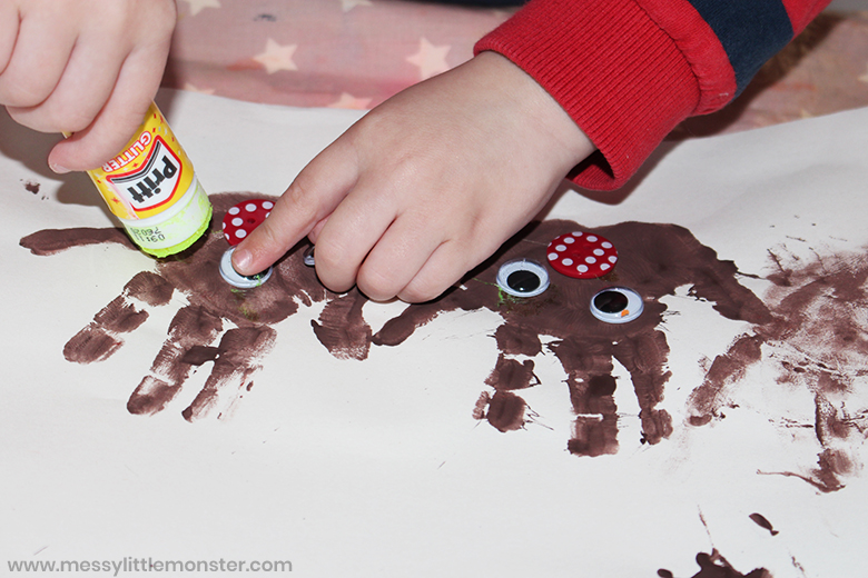 Create handprint reindeer
