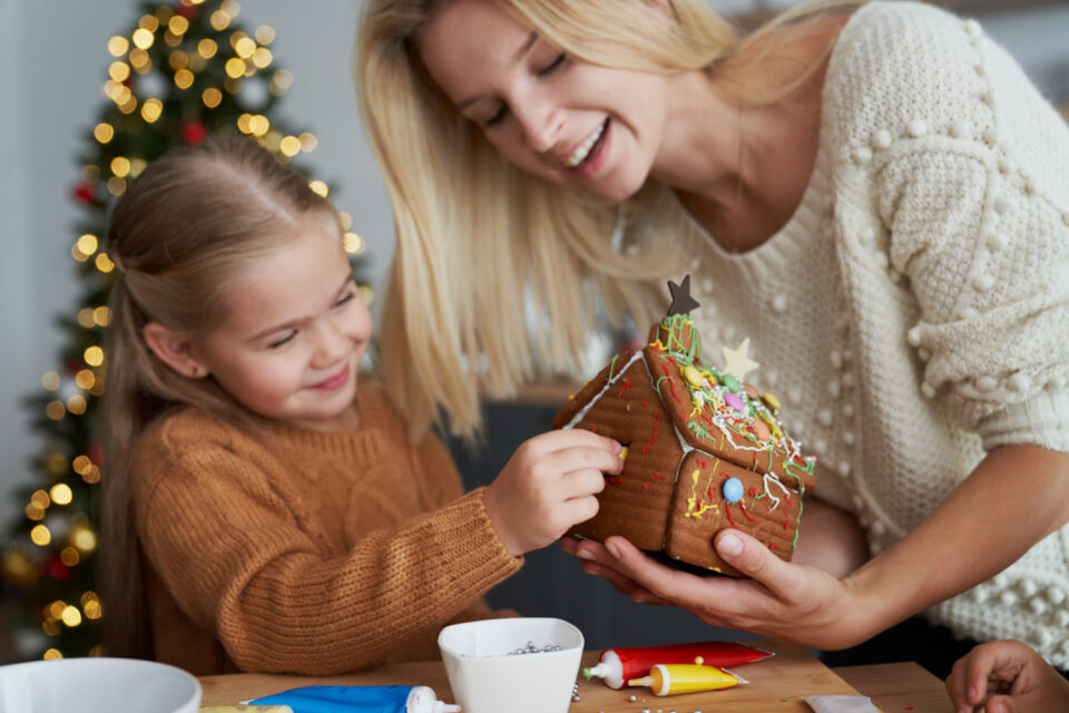 Gingerbread house decorating
