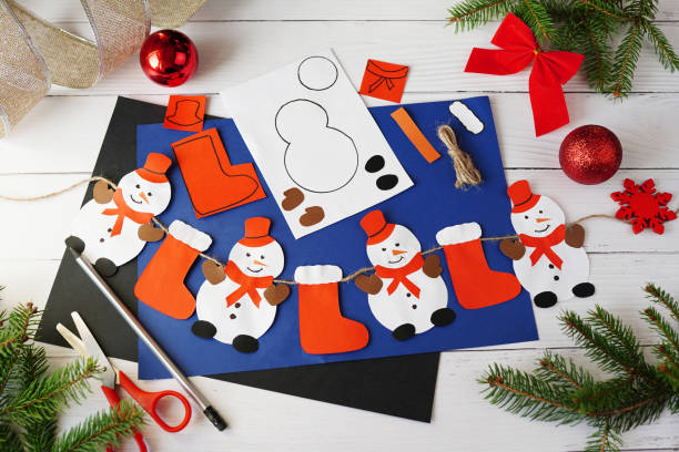 Snowman-Making Play Tray