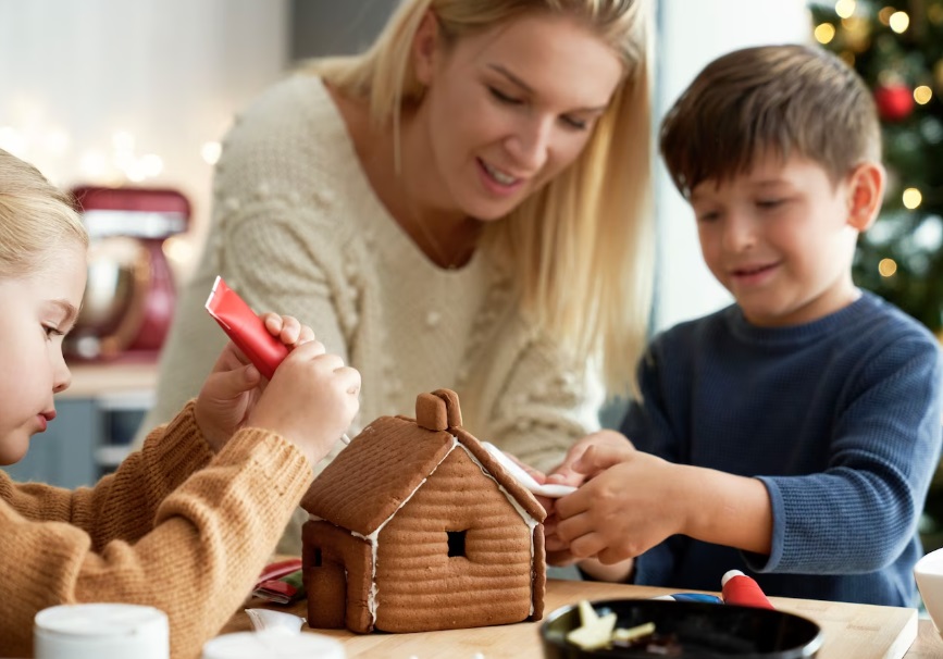 Create a Gingerbread House Village