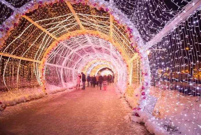 Walk through the Luminova Holidays Lights