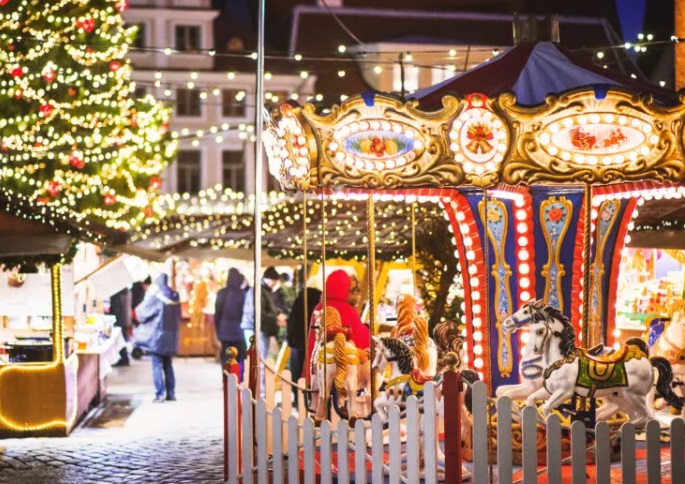 Enjoy a Ride on the Denver Pavilions Holiday Carousel