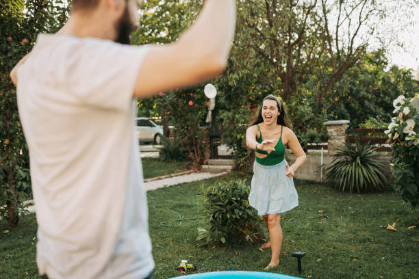 Snowball Fight! (made from Water Balloons)