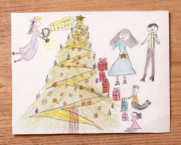 Christmas Tree Sticker Art