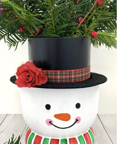 Snowman Vase