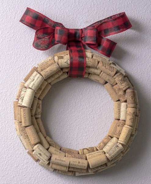 Wine Cork Wreath