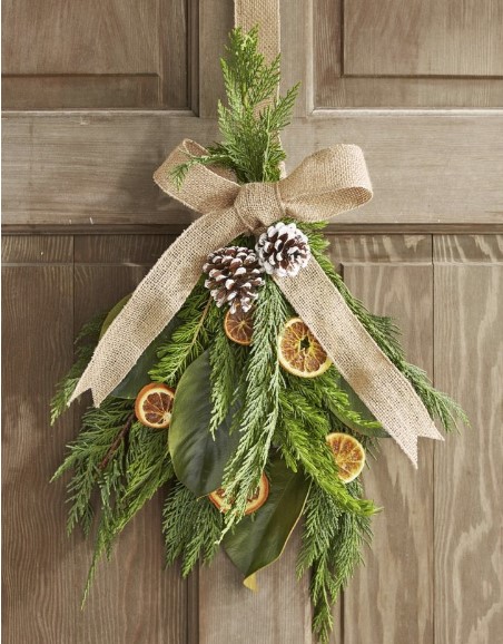 Greenery Tied Bundle Wreath