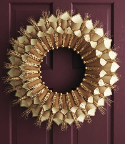 Paper Cone Christmas Wreath