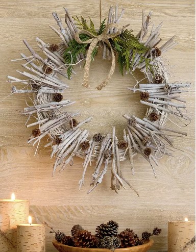 Twig Rustic Christmas Wreath