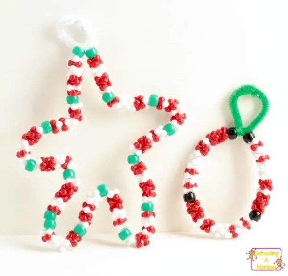 Binary code Christmas ornaments