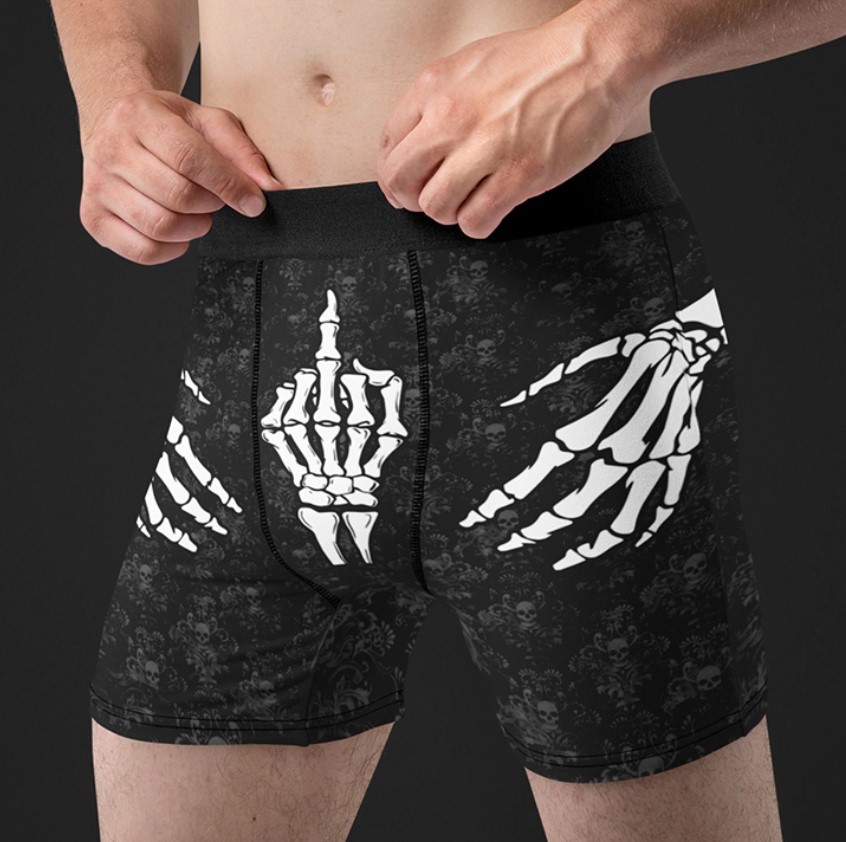 Skull Matching Couples Underwear Anniversary Gift Funny