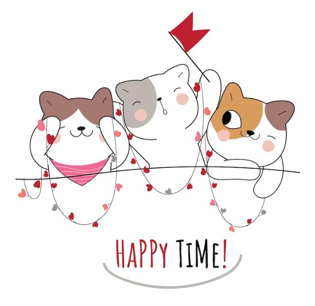 Happy Time Cat