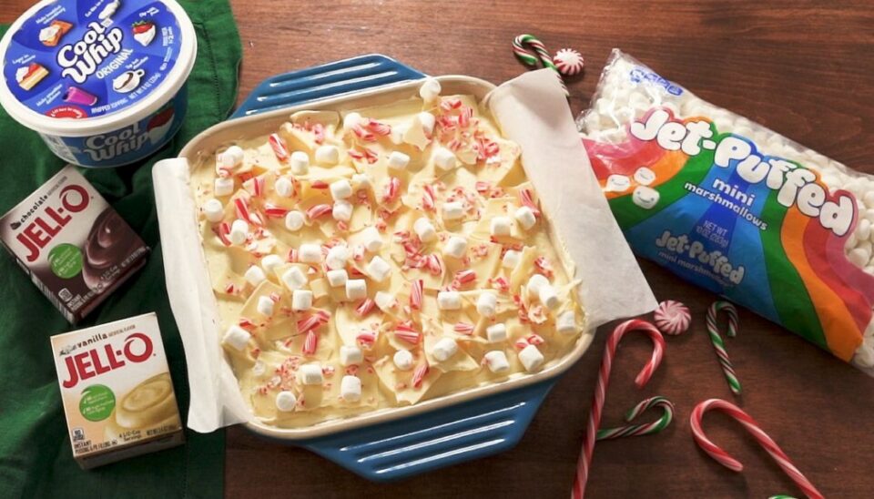 Peppermint Bark Lasagna