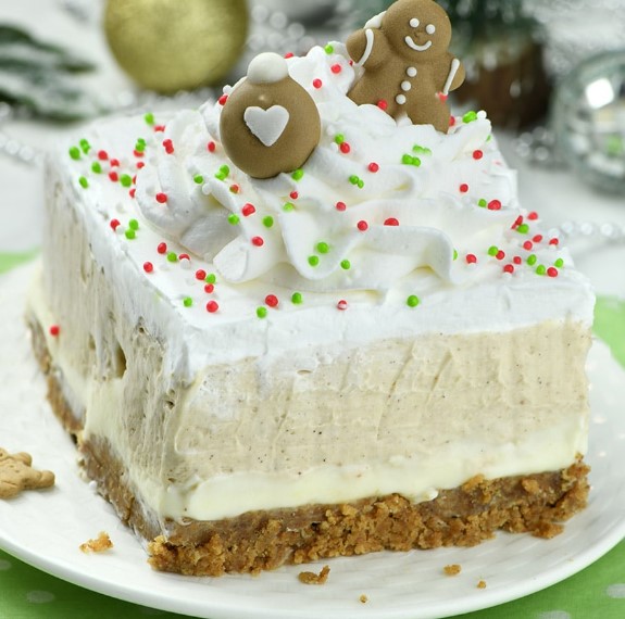 Gingerbread Cookie Lasagna