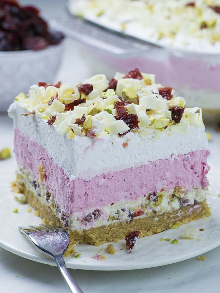 Cranberry White Chocolate Lasagna