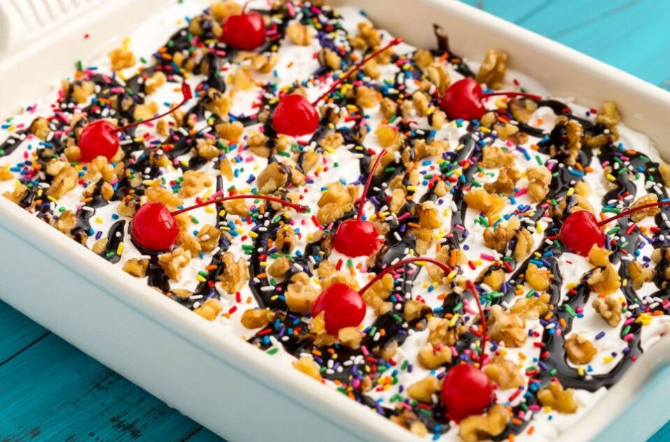 Banana Split Lasagna