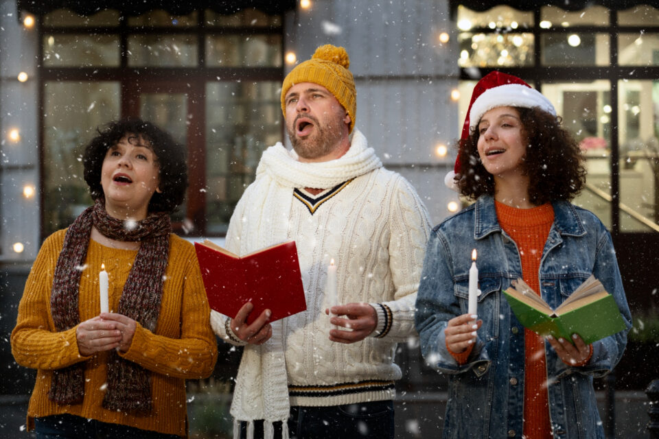 Christmas caroling