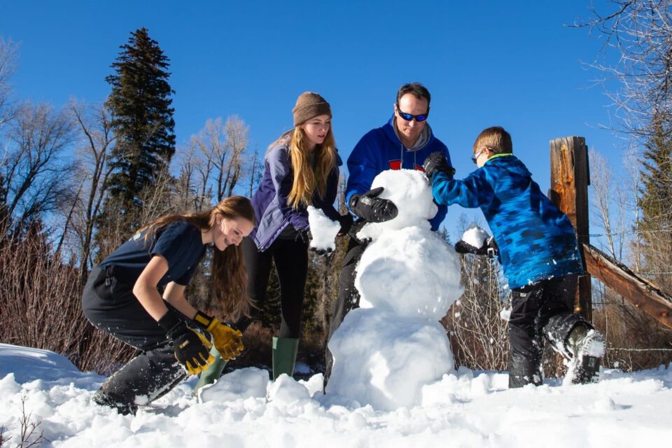 Building a snowman