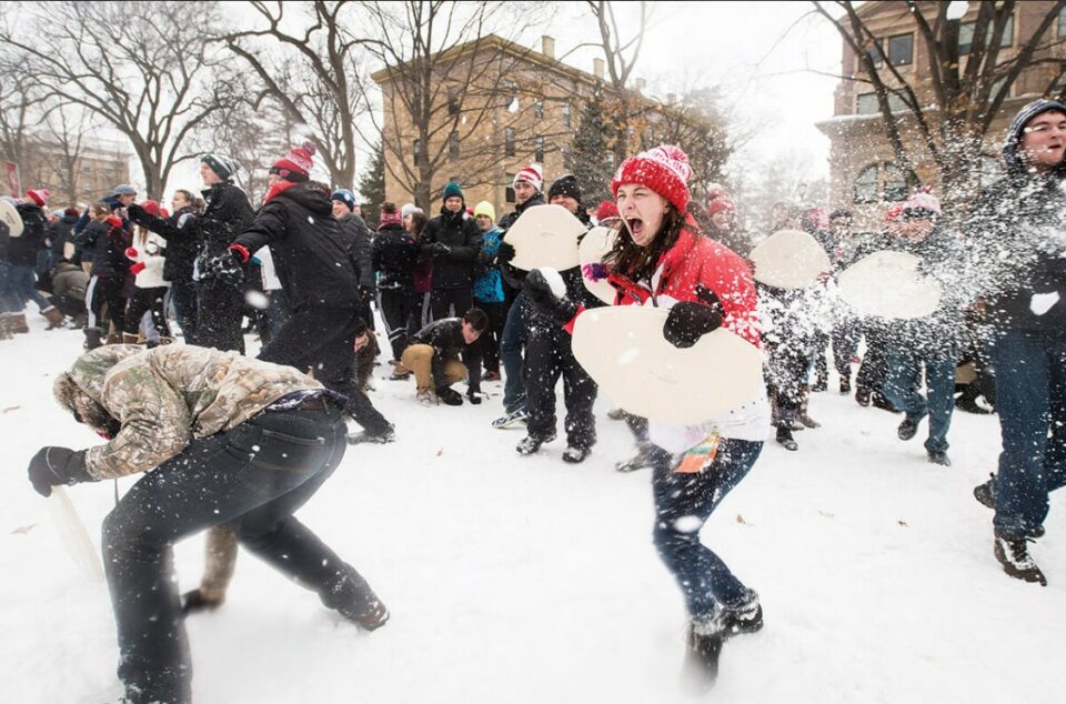 Snowball fight