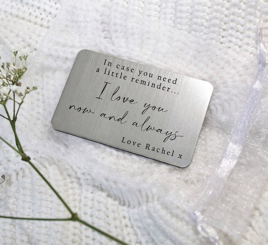 Personalised Wallet Insert&nbsp;Card