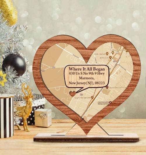 Wooden Heart-shaped Plaque 