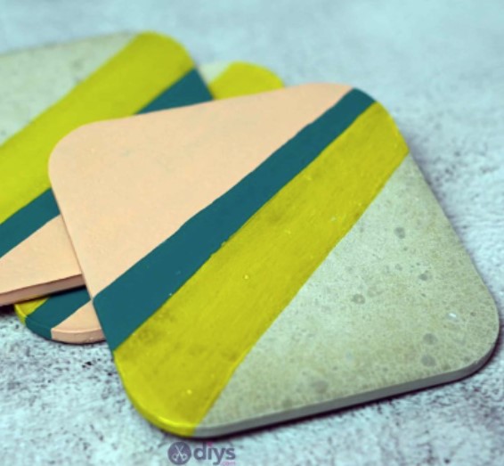 Homemade Concrete Coasters