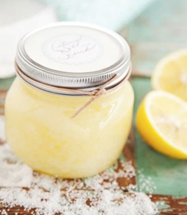 Homemade Lemon Salt Scrubs