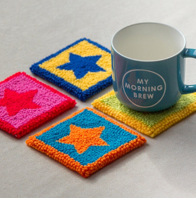 Punch Needle Coasters