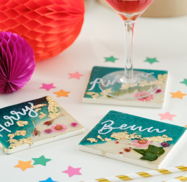 Personalized Resin Coaster