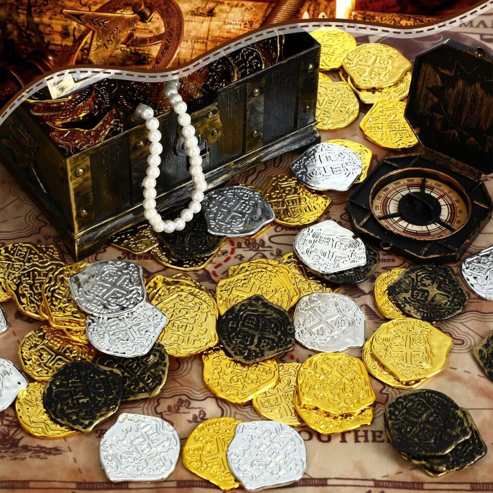 Pirate gold coins
