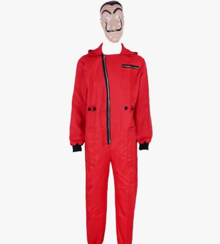 Red jumpsuits mask
